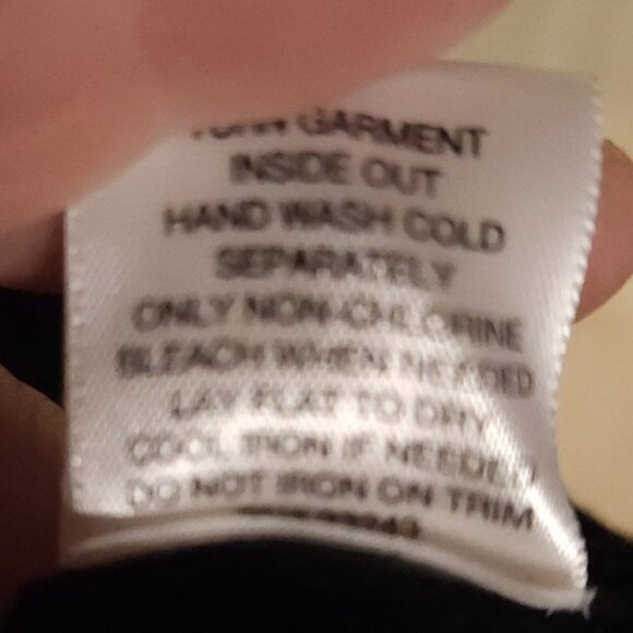 New York & Company Black V Neck Sweater Beaded Neckline XL - Picture 6 of 6